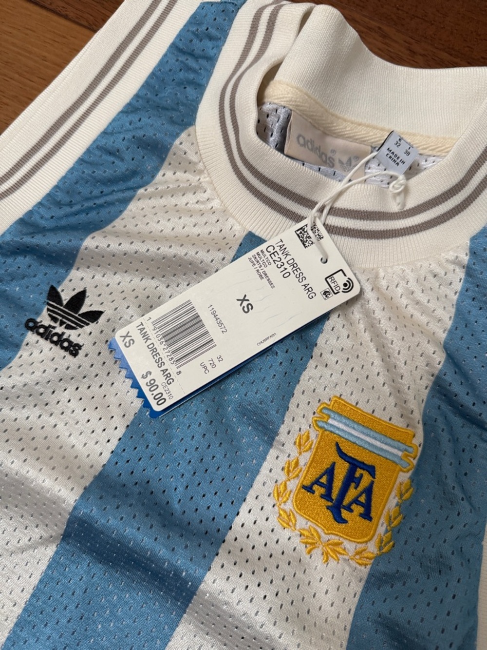 NWT Adidas Argentina Mesh Tank Dress XS - Picture 4 of 5